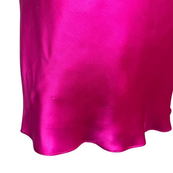 Vintage Y2K Jovani Fuchsia Silk Beaded Backless Cocktail Dress Size‎ 2 MobWife - Picture 15 of 16